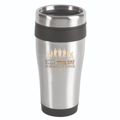 Memorial Day Remember & Honor 16oz Travel Tumbler