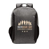 Memorial Day Remember & Honor Vector Backpack