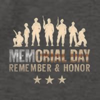 Memorial Day Remember & Honor Vector Backpack