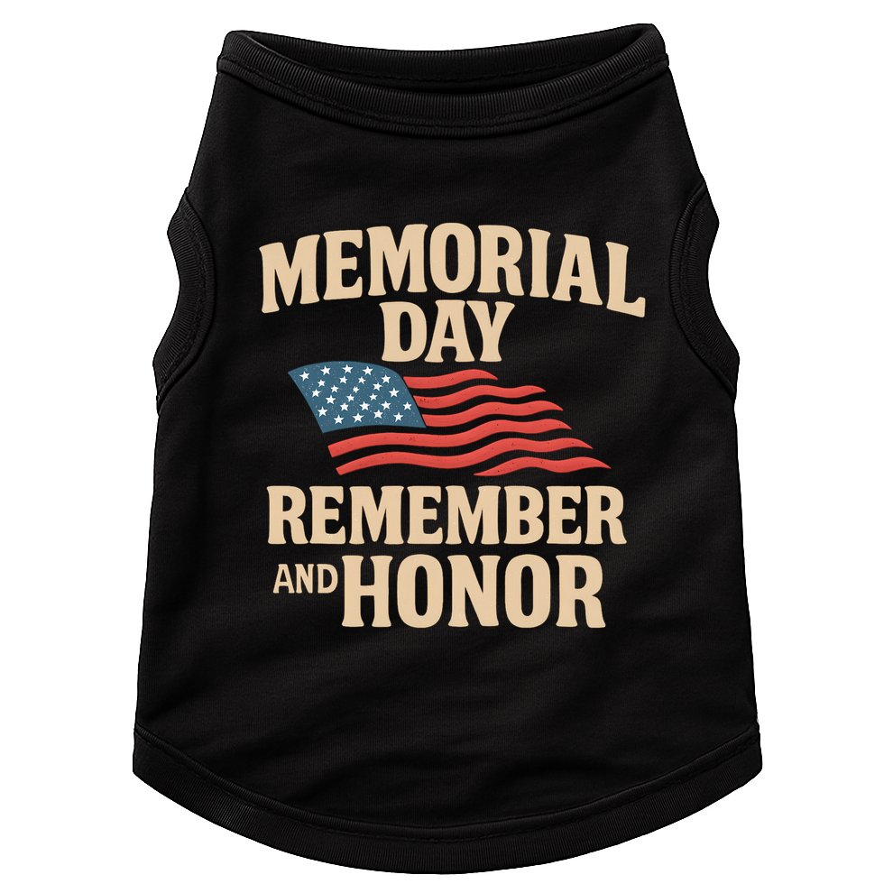 Memorial Day - Remember and Honor Doggie Tank