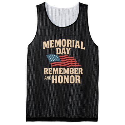 Memorial Day - Remember and Honor Mesh Reversible Basketball Jersey Tank