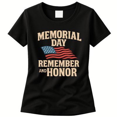 Memorial Day - Remember and Honor Womens T-Shirt