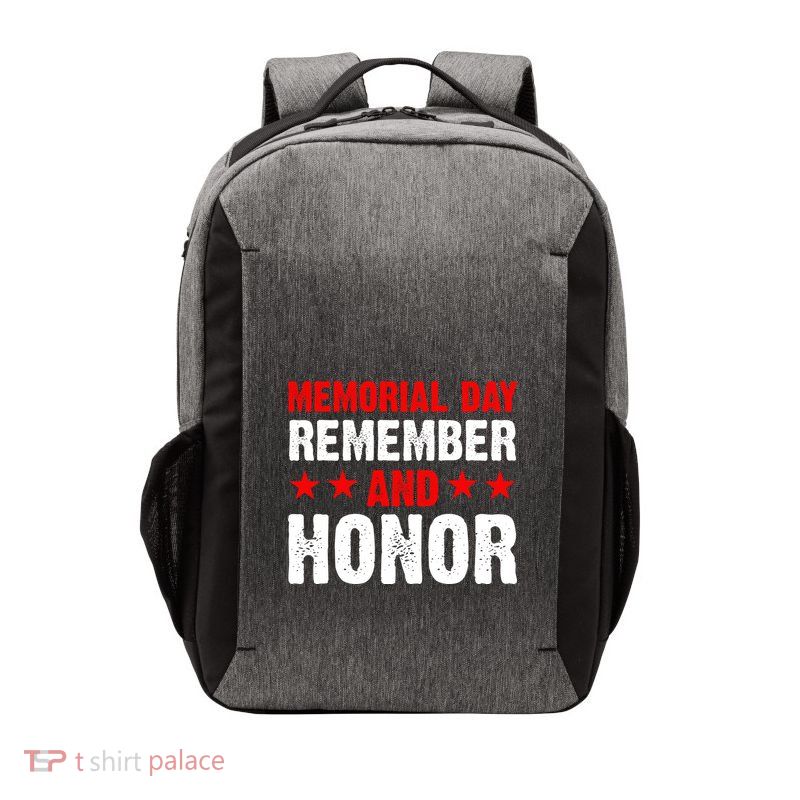 Memorial Day Remember And Honor Memorial Day Gift Vector Backpack