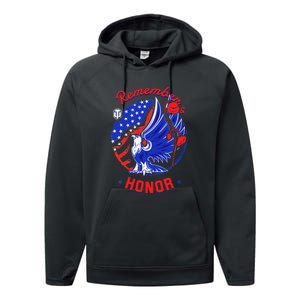 Memorial Day Remember & Honor Performance Fleece Hoodie