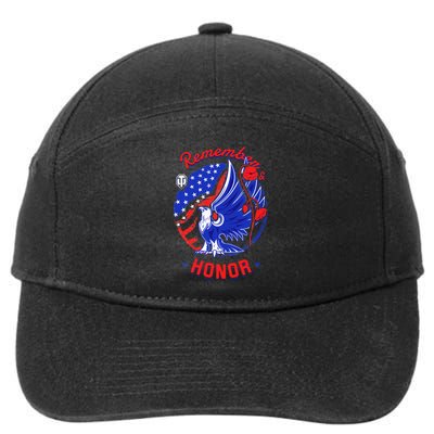 Memorial Day Remember & Honor 7-Panel Snapback Hat