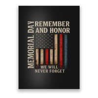 Memorial Day Remember and Honor Poster