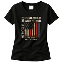 Memorial Day Remember and Honor Womens T-Shirt