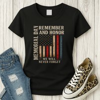 Memorial Day Remember and Honor Womens T-Shirt