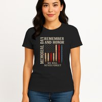 Memorial Day Remember and Honor Womens T-Shirt
