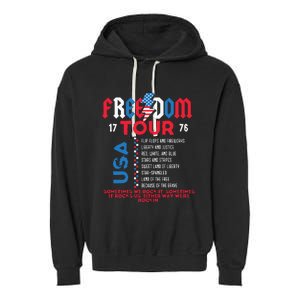 Memorial Day Retro Patriotic American Garment-Dyed Fleece Hoodie