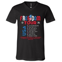 Memorial Day Retro Patriotic American V-Neck T-Shirt