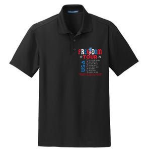 Memorial Day Retro Patriotic American Dry Zone Grid Polo