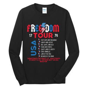 Memorial Day Retro Patriotic American Tall Long Sleeve T-Shirt