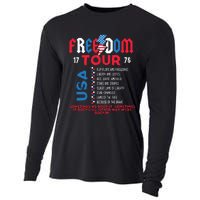 Memorial Day Retro Patriotic American Cooling Performance Long Sleeve Crew