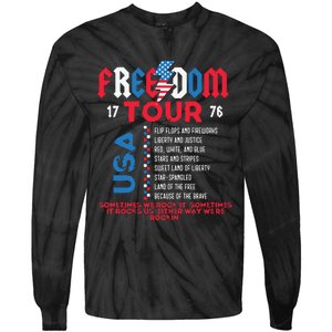 Memorial Day Retro Patriotic American Tie-Dye Long Sleeve Shirt