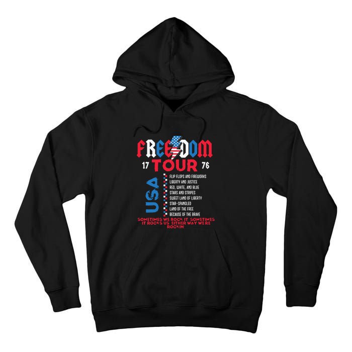 Memorial Day Retro Patriotic American Tall Hoodie