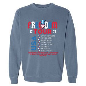 Memorial Day Retro Patriotic American Garment-Dyed Sweatshirt