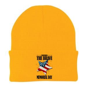 Memorial Day Remember The Brave Knit Cap Winter Beanie