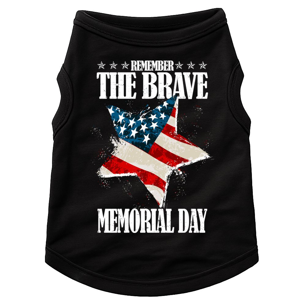 Memorial Day Remember The Brave Doggie Tank