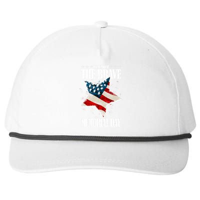 Memorial Day Remember The Brave Snapback Five-Panel Rope Hat