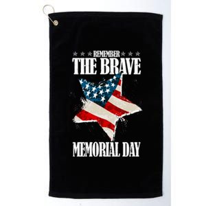 Memorial Day Remember The Brave Platinum Collection Golf Towel