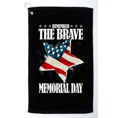 Memorial Day Remember The Brave Golf Towel