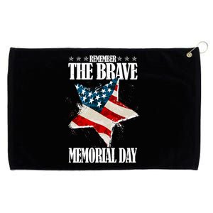 Memorial Day Remember The Brave Grommeted Golf Towel