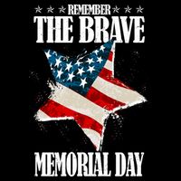 Memorial Day Remember The Brave Cropped Pullover Crew