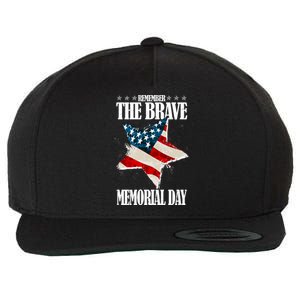 Memorial Day Remember The Brave Wool Snapback Cap