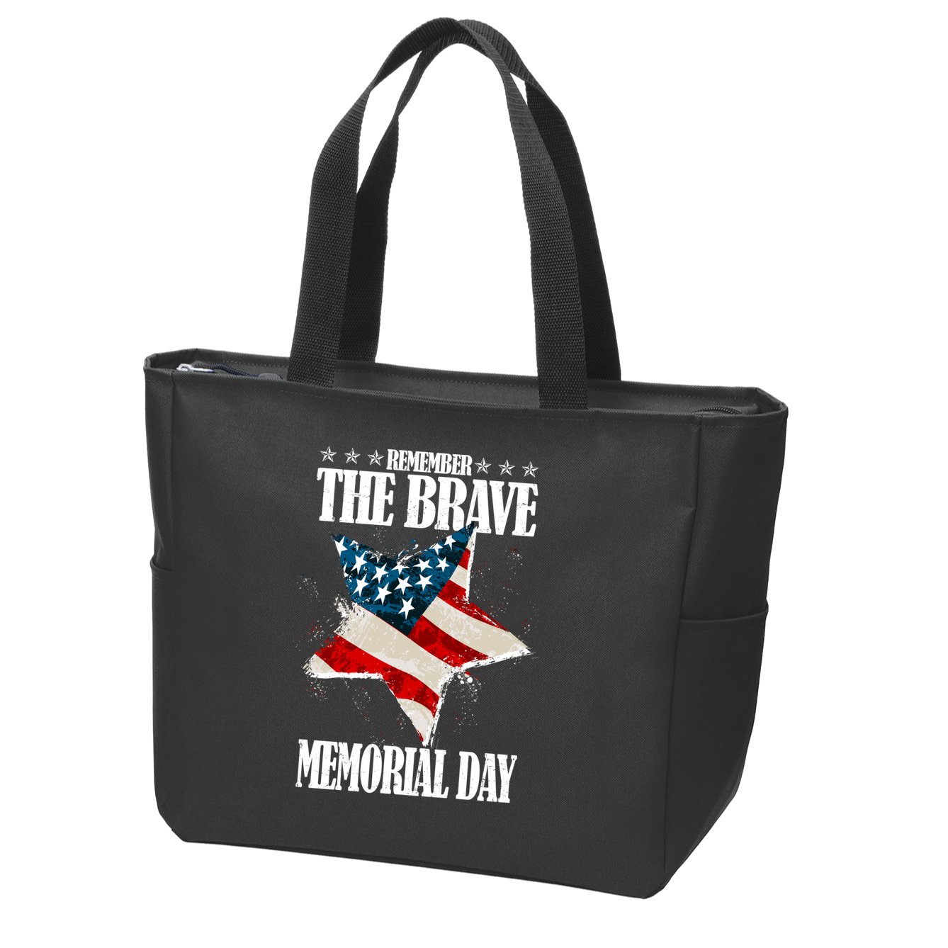 Memorial Day Remember The Brave Zip Tote Bag