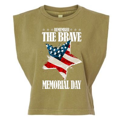 Memorial Day Remember The Brave Garment-Dyed Women's Muscle Tee