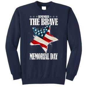 Memorial Day Remember The Brave Tall Sweatshirt