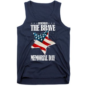 Memorial Day Remember The Brave Tank Top