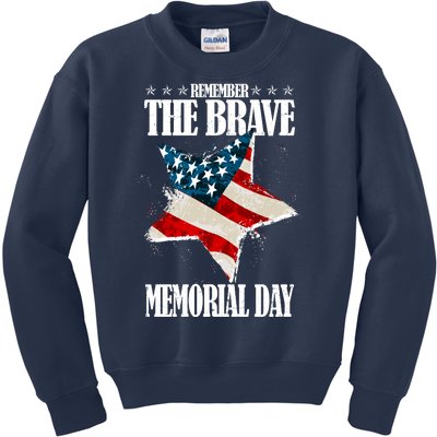 Memorial Day Remember The Brave Kids Sweatshirt