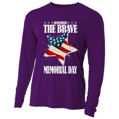 Memorial Day Remember The Brave Cooling Performance Long Sleeve Crew