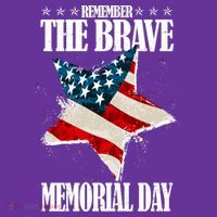 Memorial Day Remember The Brave Short Acrylic Beanie