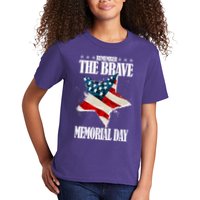 Memorial Day Remember The Brave Kids T-Shirt