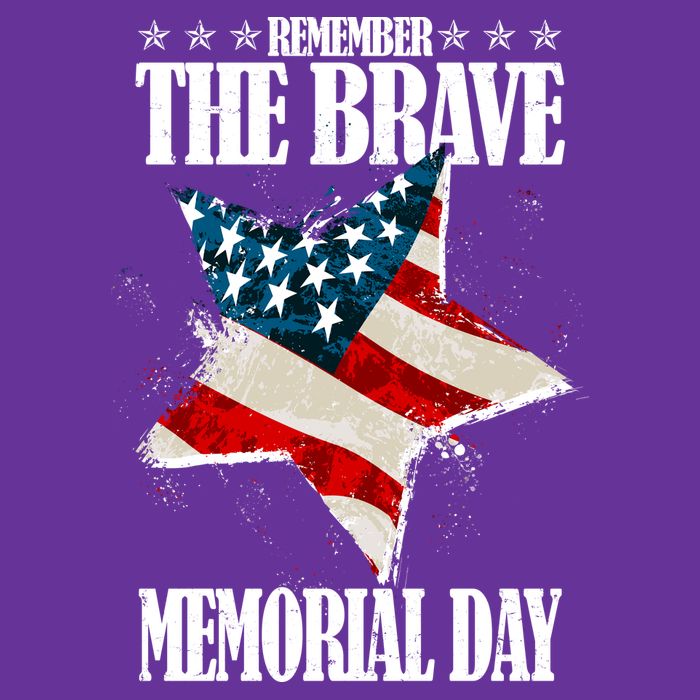 Memorial Day Remember The Brave Kids T-Shirt