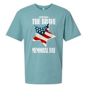 Memorial Day Remember The Brave Sueded Cloud Jersey T-Shirt