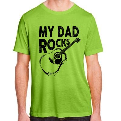 My Dad Rocks/ Father Day Quote Saying Cool Gift Adult ChromaSoft Performance T-Shirt