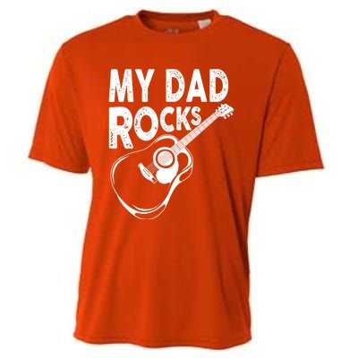 My Dad Rocks/ Father Day Quote Saying Cool Gift Cooling Performance Crew T-Shirt