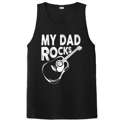 My Dad Rocks/ Father Day Quote Saying Cool Gift PosiCharge Competitor Tank