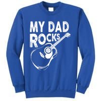 My Dad Rocks/ Father Day Quote Saying Cool Gift Sweatshirt