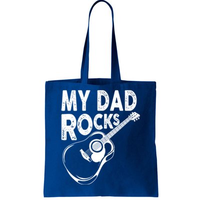 My Dad Rocks/ Father Day Quote Saying Cool Gift Tote Bag