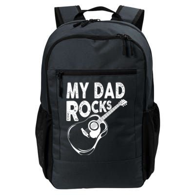 My Dad Rocks/ Father Day Quote Saying Cool Gift Daily Commute Backpack