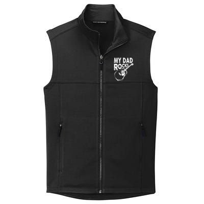 My Dad Rocks/ Father Day Quote Saying Cool Gift Collective Smooth Fleece Vest