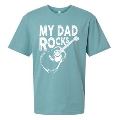 My Dad Rocks/ Father Day Quote Saying Cool Gift Sueded Cloud Jersey T-Shirt