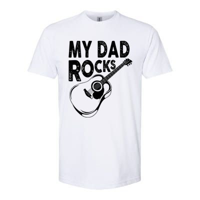 My Dad Rocks/ Father Day Quote Saying Cool Gift Softstyle CVC T-Shirt