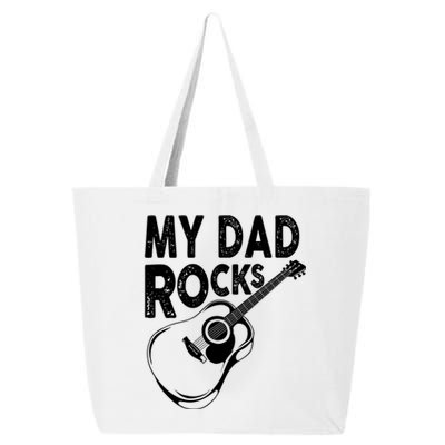 My Dad Rocks/ Father Day Quote Saying Cool Gift 25L Jumbo Tote