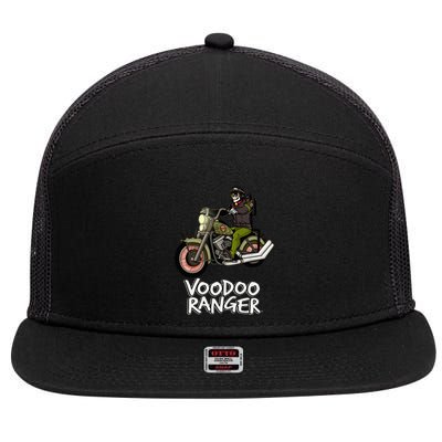 Motorcycle Drag Racing Sprints Voodoo Bike Rider 7 Panel Mesh Trucker Snapback Hat